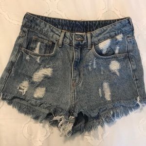Denim shorts